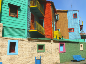 'El Caminito' is a very popular tourist spot, known for being Buenos Aires most colorful street. 
