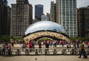 Chicago's most famous attraction, The Bean