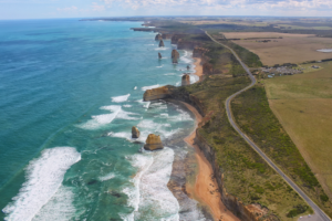 The infamous extensive ocean side road, that is the Great Ocean Road 