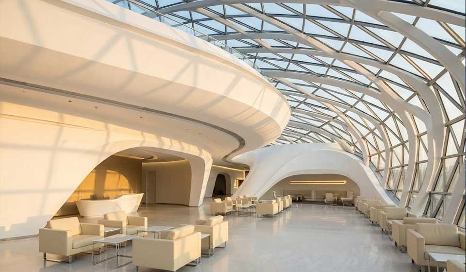 Beijing Daxing Airport Business Jet Terminal Vip Lounge.