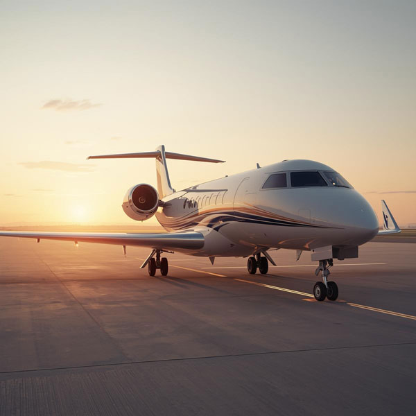 The view from the window of an aircraft operated by our experienced private jet charter company.