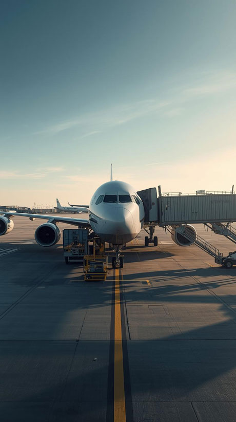 An aircraft in the sky, completing a global air cargo charter flight for our logistics clients.