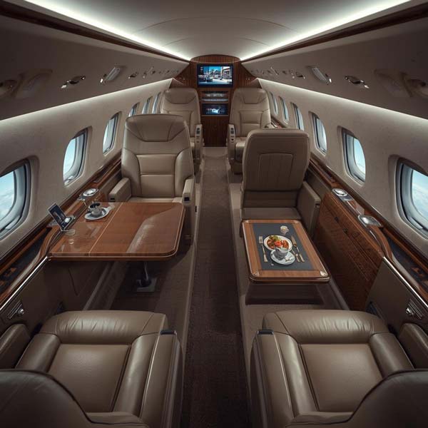 Most Luxurious Private Jet Gulfstream G700 Interior 1